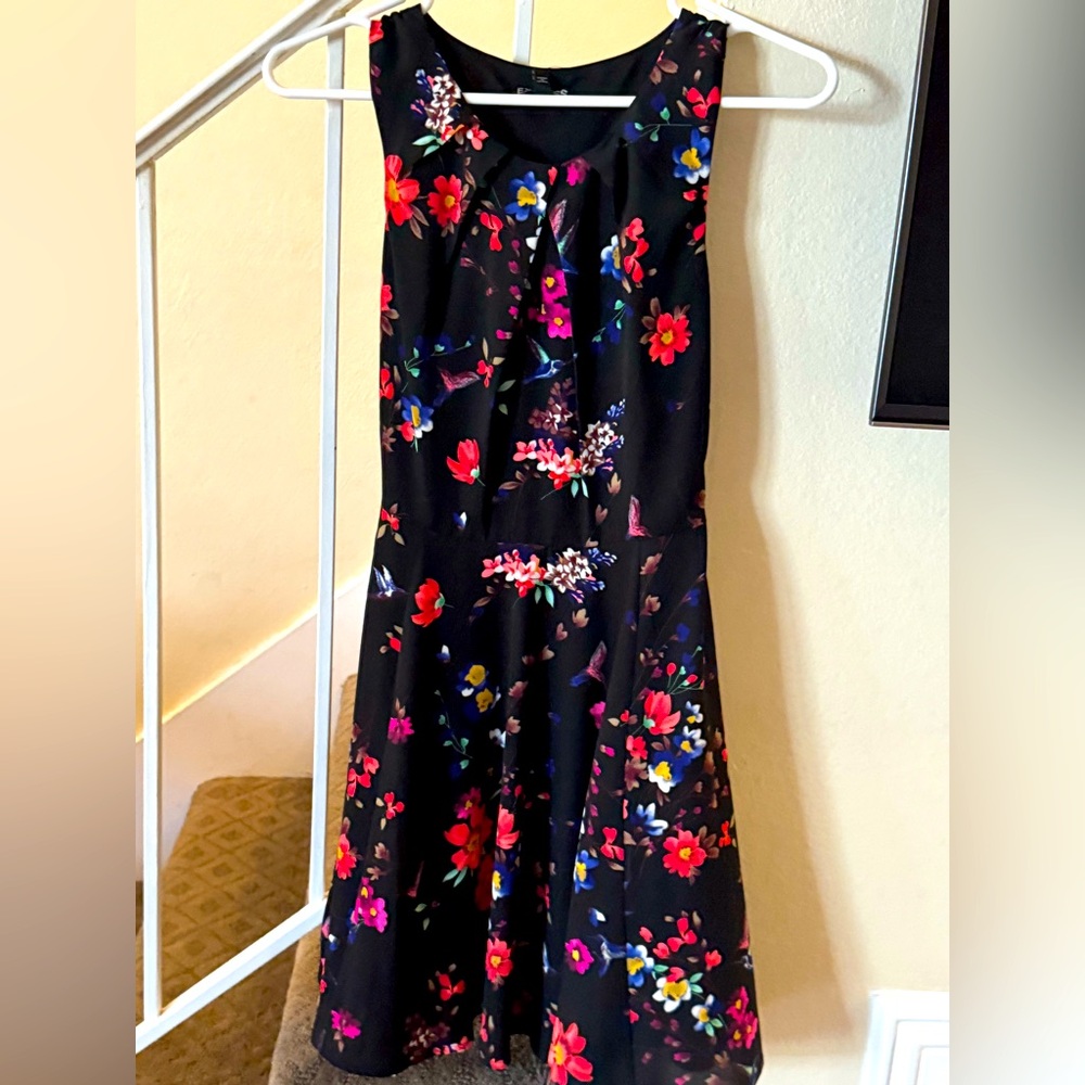 NWT Express Black Floral Dress